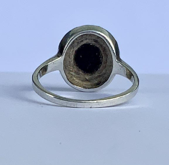 vintage sterling silver onyx and marcasite ring